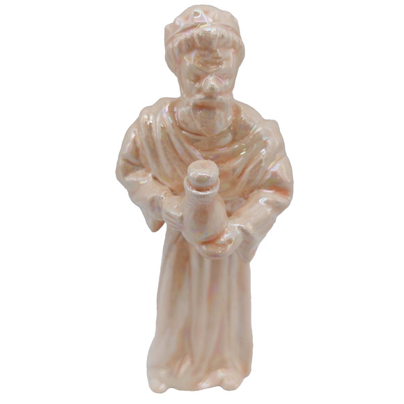 Wiseman King Figurine Replacement Nativity Scene Figure Iridescent 5.25" Tall - Picture 2 of 7